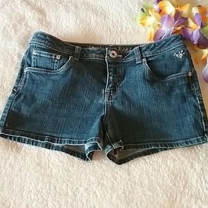 Justice "I ❤ Justice Jeans" Simply Low Jean Shorts